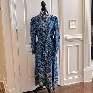 NICOLE MILLER maxi shirt dress